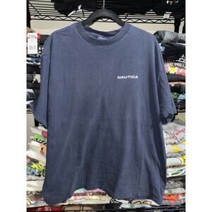 Vintage Nautica Crew Performance Navy Shirt Size Xl Made In USA
